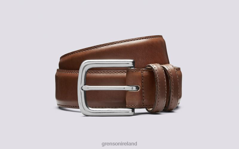 CASUAL BELT Unisex Grenson TLJJ8515 Walnut Accessories
