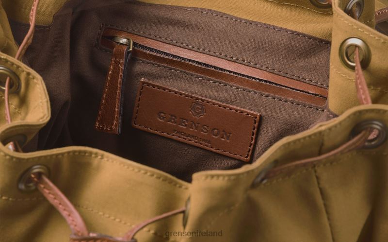 LARGE BACKPACK Unisex Grenson TLJJ8511 Khaki Accessories