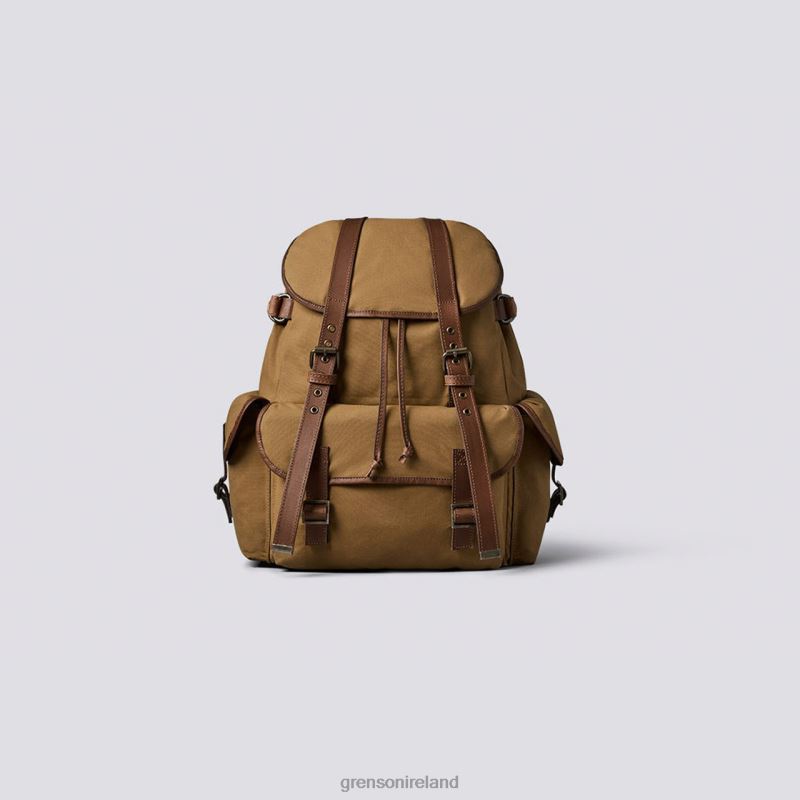 LARGE BACKPACK Unisex Grenson TLJJ8511 Khaki Accessories