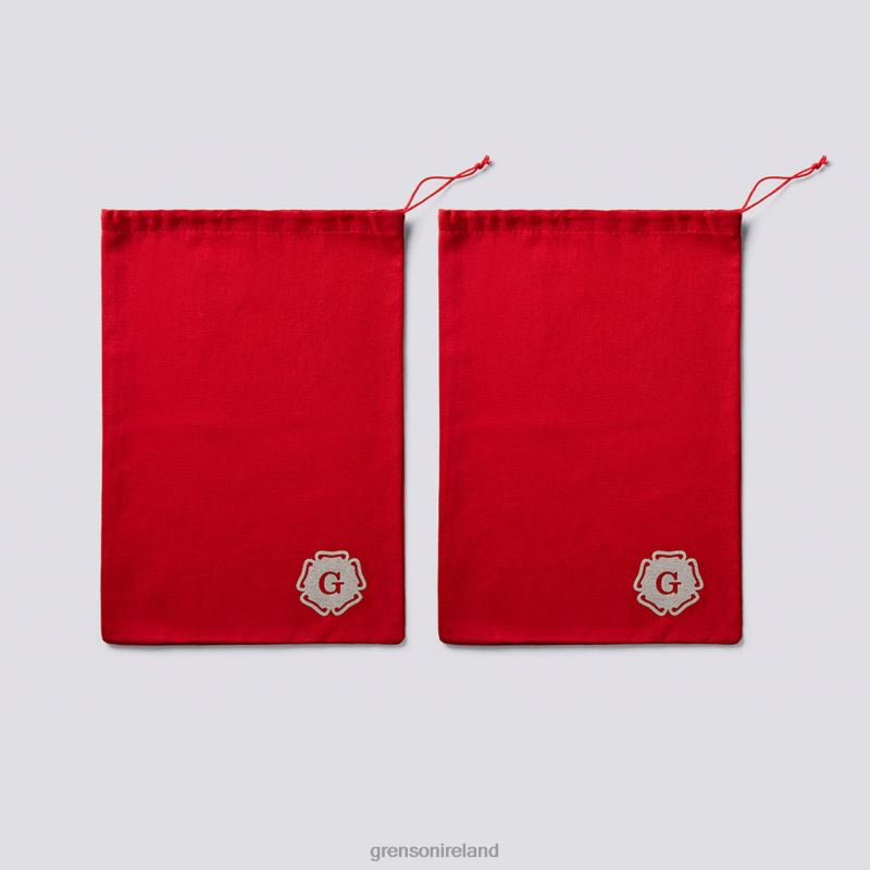 RED BOOT BAG Unisex Grenson TLJJ8397 Red Shoe Care