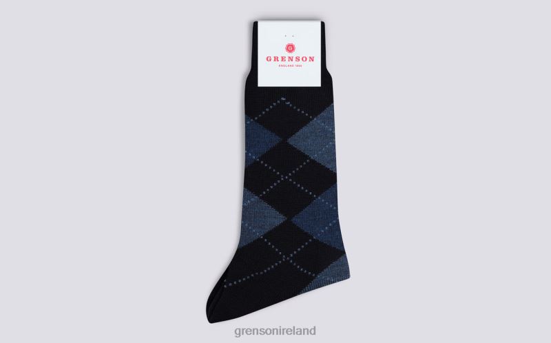ARGYLE SOCK Men Grenson TLJJ8450 Navy Accessories