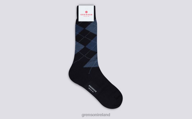 ARGYLE SOCK Men Grenson TLJJ8450 Navy Accessories