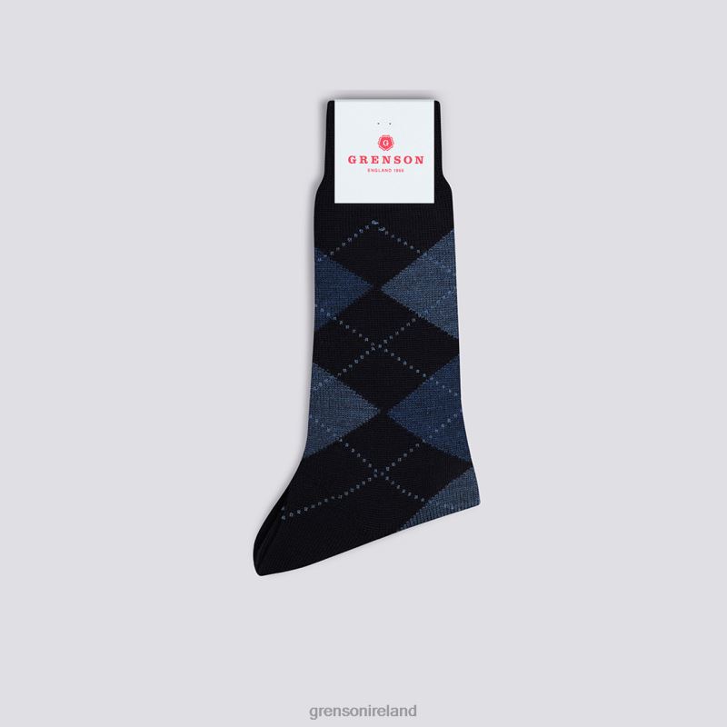 ARGYLE SOCK Men Grenson TLJJ8450 Navy Accessories
