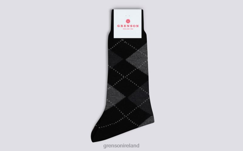 ARGYLE SOCK Men Grenson TLJJ8451 Black Accessories