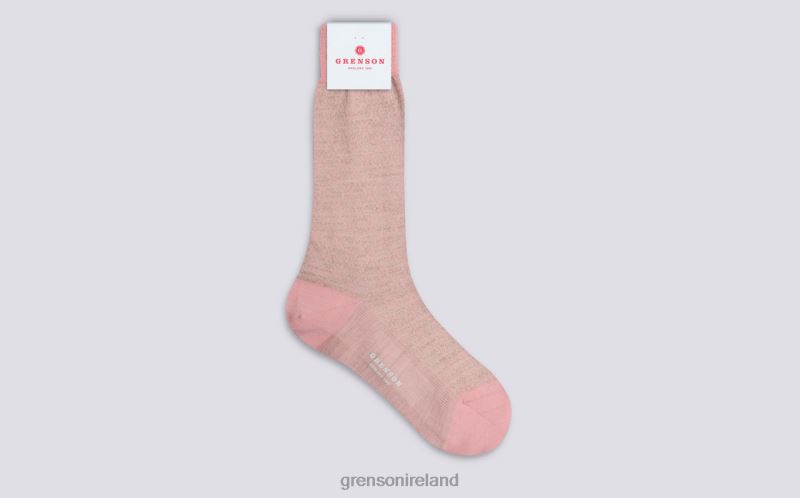 FAIRISLE SNOWFLAKE SOCK Women Grenson TLJJ8469 Pink Accessories