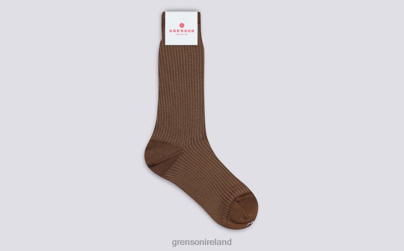 FALSE SEAM SOCK Women Grenson TLJJ8508 Brown Accessories
