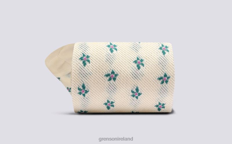 FLOWER SOCK Women Grenson TLJJ8478 Cream Accessories