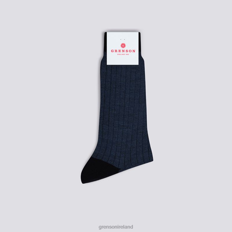 HEEL/TOE SOCK Men Grenson TLJJ8452 Blue Accessories