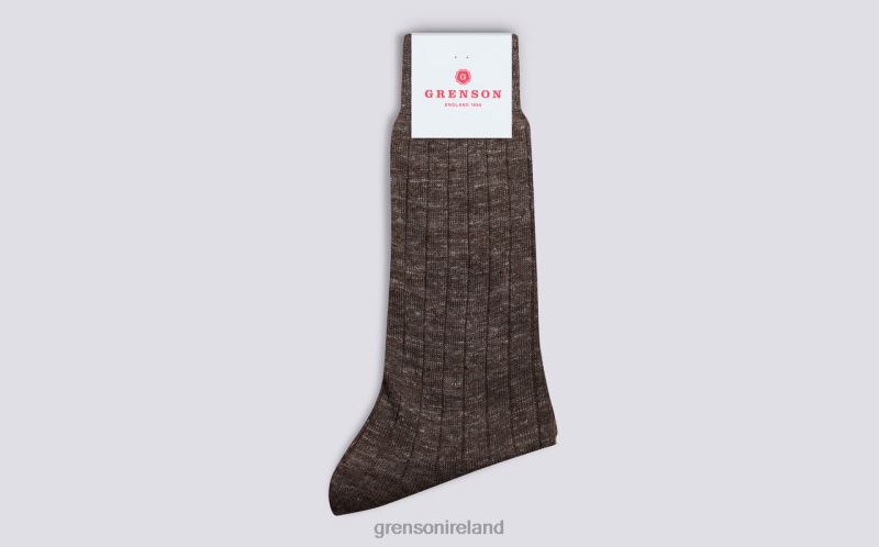 MALANGE SOCK Unisex Grenson TLJJ8496 Brown Accessories