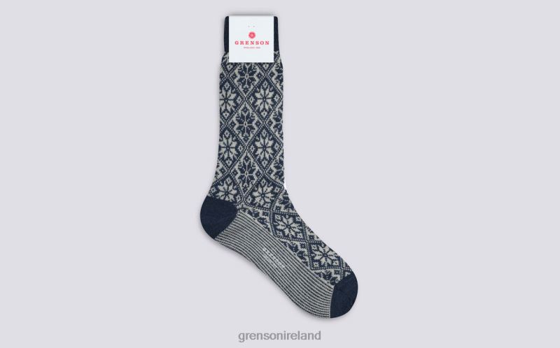 NORDIC SOCK Men Grenson TLJJ8453 Blue Accessories