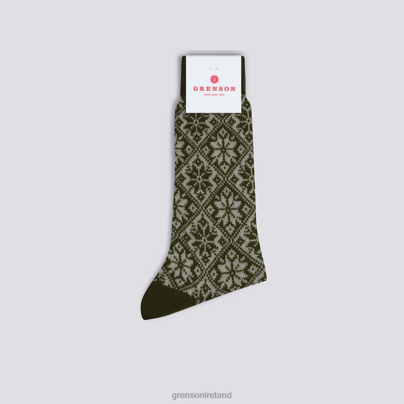 NORDIC SOCK Men Grenson TLJJ8454 Khaki Accessories