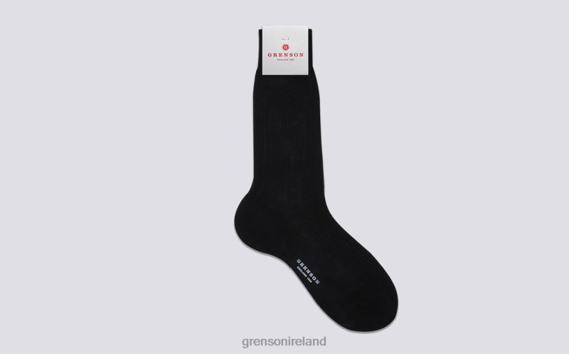 PLAIN RIB SOCK Men Grenson TLJJ8458 Navy Accessories
