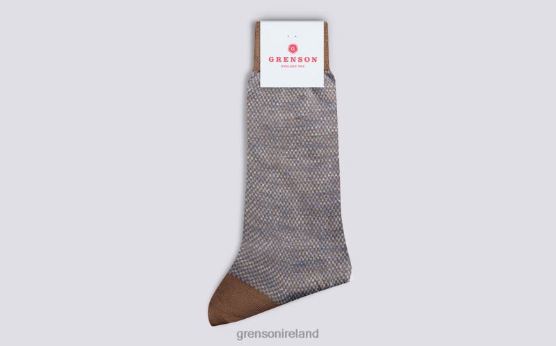 SCALE SOCK Men Grenson TLJJ8489 Taupe Accessories