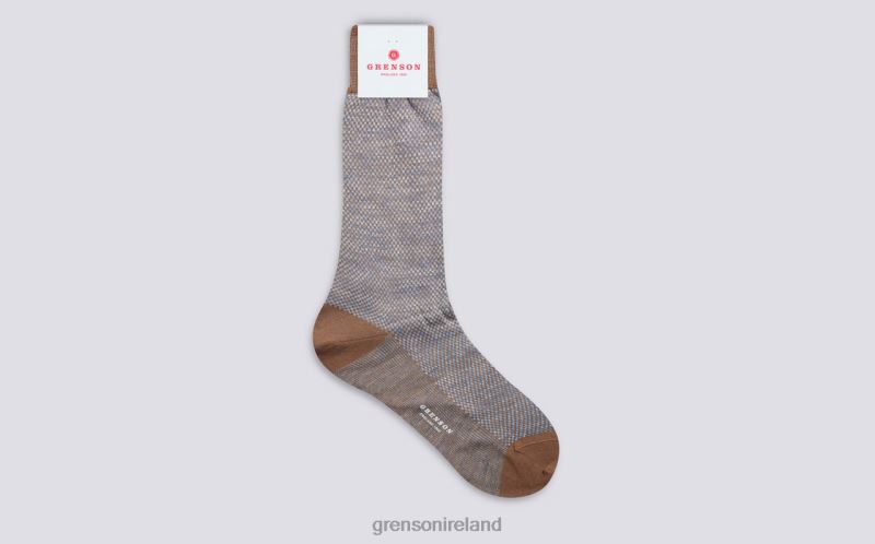 SCALE SOCK Men Grenson TLJJ8489 Taupe Accessories