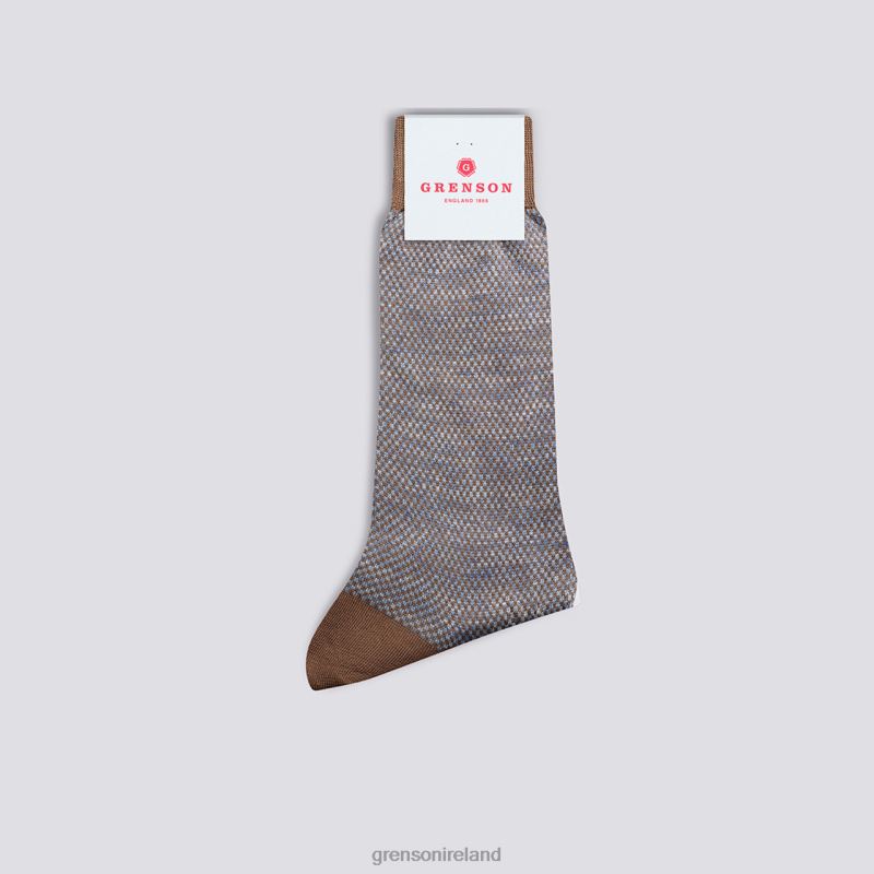 SCALE SOCK Men Grenson TLJJ8489 Taupe Accessories