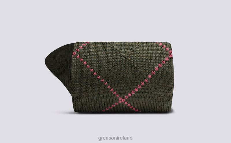 SIMPLE ARGYLE SOCK Men Grenson TLJJ8463 Green Accessories