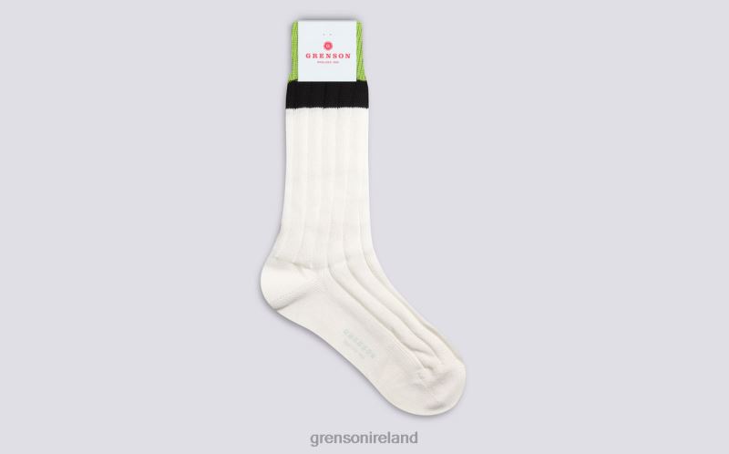TOP STRIPE SOCK Women Grenson TLJJ8475 Cream Accessories
