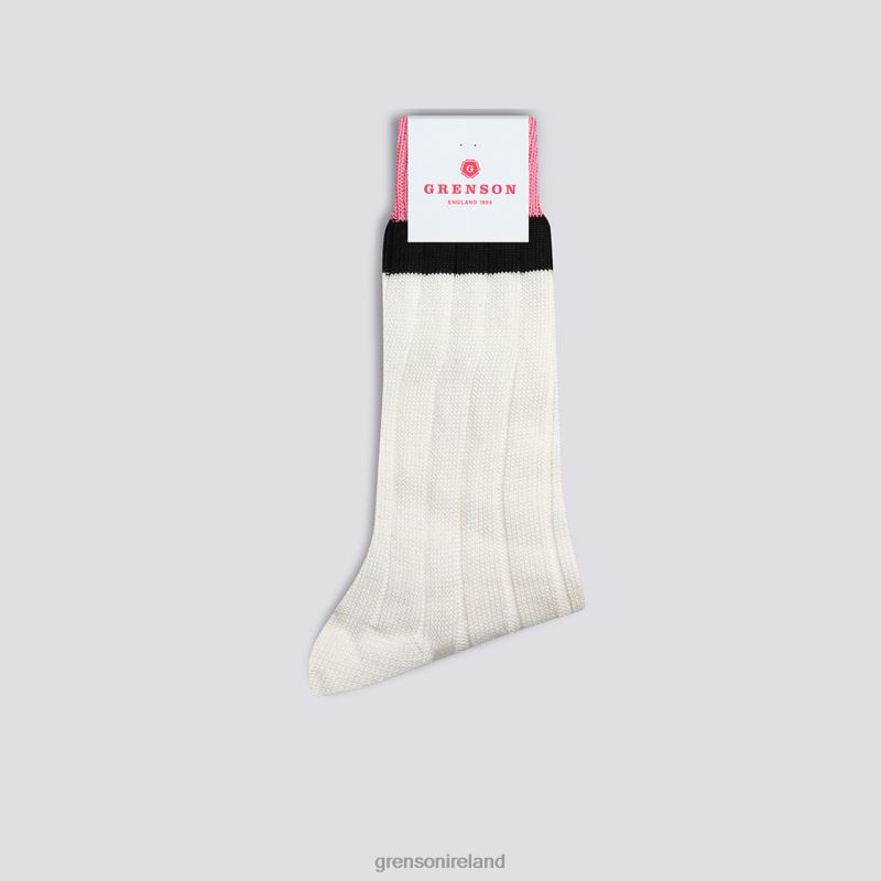 TOP STRIPE SOCK Women Grenson TLJJ8476 Cream Accessories