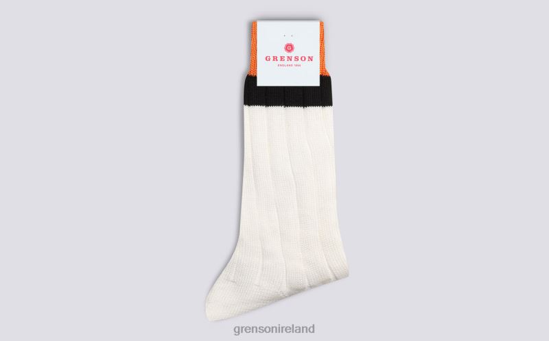 TOP STRIPE SOCK Women Grenson TLJJ8477 Cream Accessories