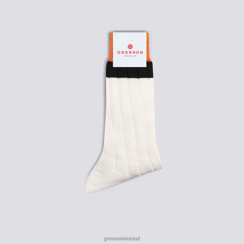 TOP STRIPE SOCK Women Grenson TLJJ8477 Cream Accessories