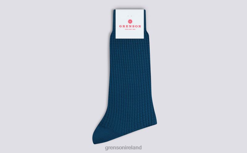 WAFFLE SOCK Men Grenson TLJJ8467 Teal Accessories
