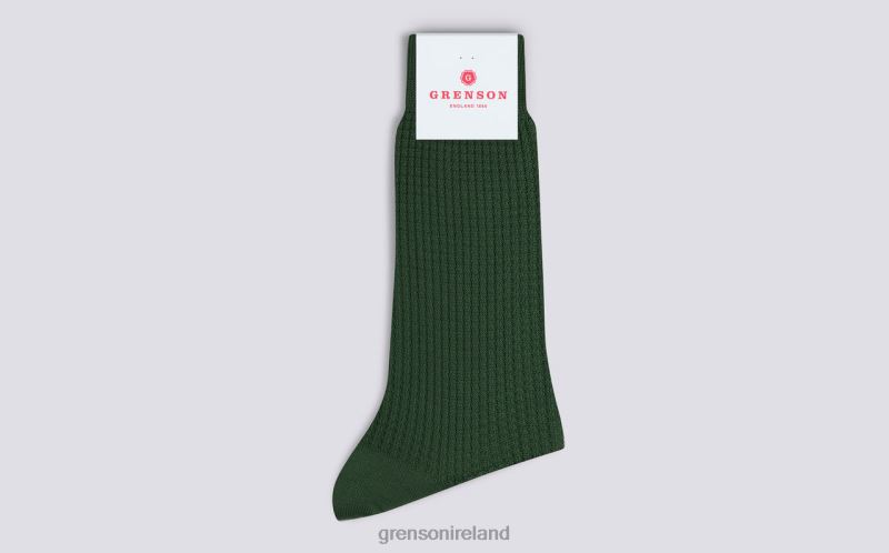 WAFFLE SOCK Men Grenson TLJJ8468 Green Accessories