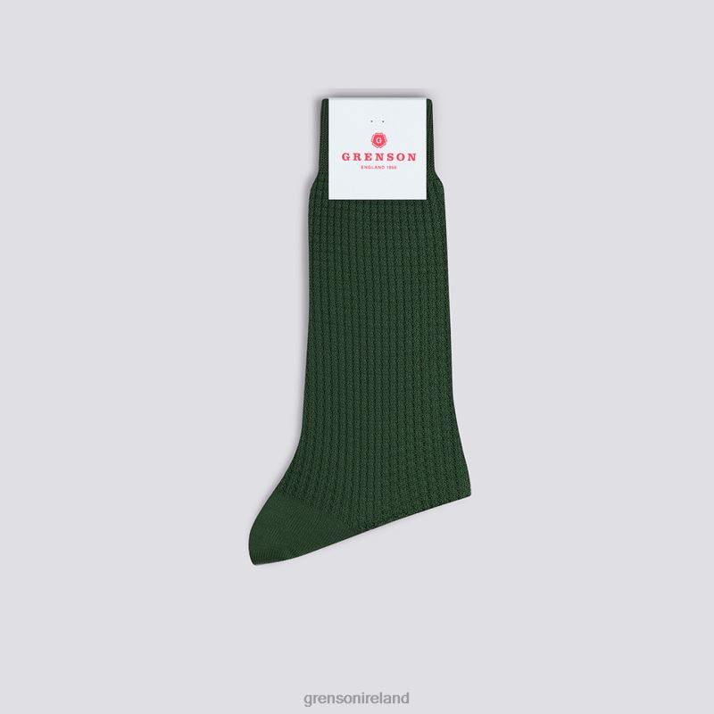 WAFFLE SOCK Men Grenson TLJJ8468 Green Accessories