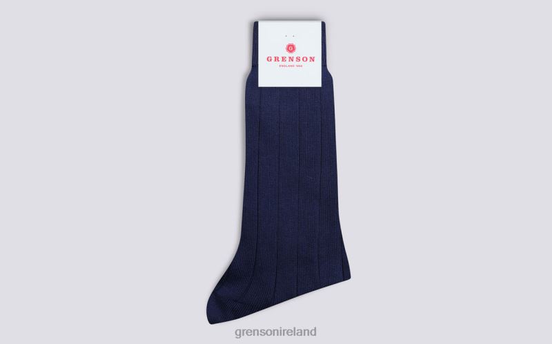 WIDE RIB SOCK Unisex Grenson TLJJ8494 Blue Accessories