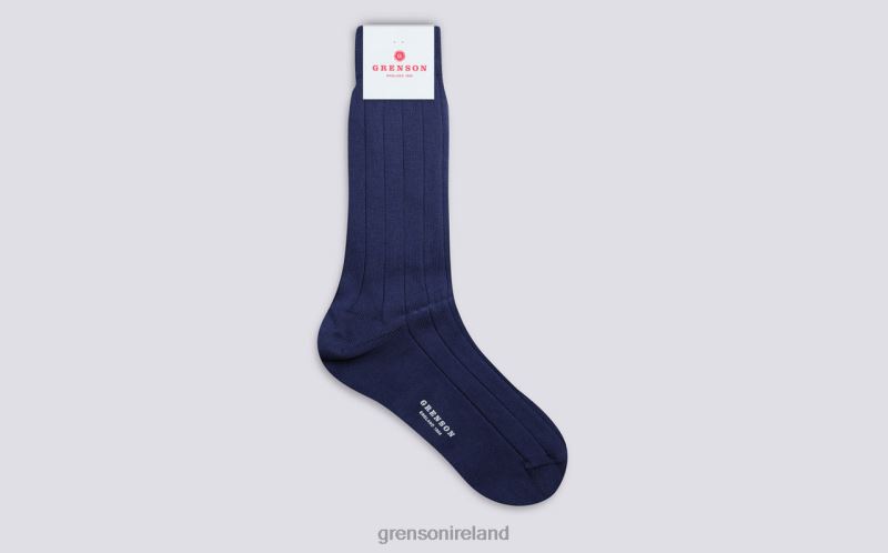 WIDE RIB SOCK Unisex Grenson TLJJ8494 Blue Accessories