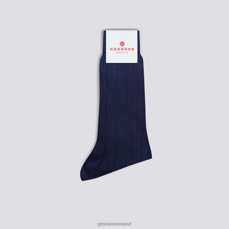 WIDE RIB SOCK Unisex Grenson TLJJ8494 Blue Accessories