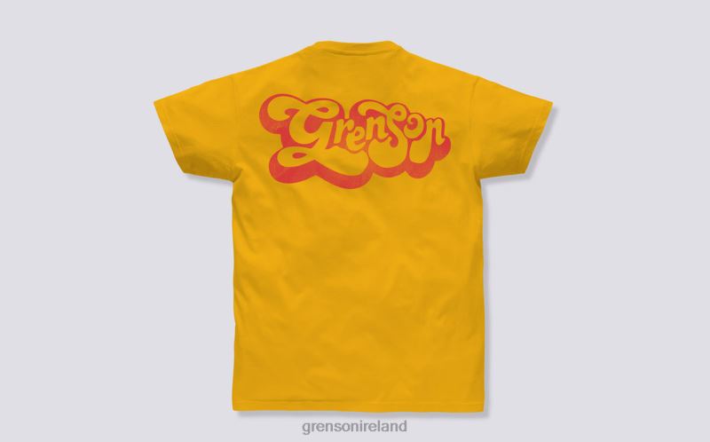 SCRIPT T-SHIRT Unisex Grenson TLJJ8525 Yellow Clothes