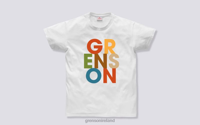 TEXT T-SHIRT Unisex Grenson TLJJ8527 White Clothes