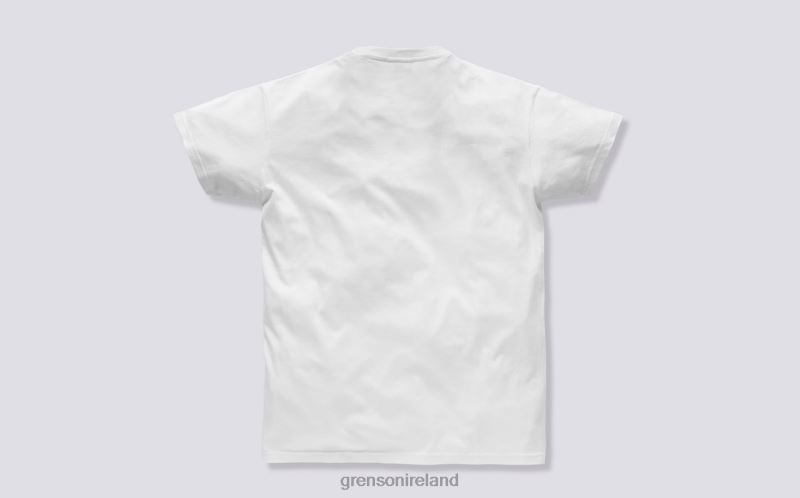 TEXT T-SHIRT Unisex Grenson TLJJ8527 White Clothes