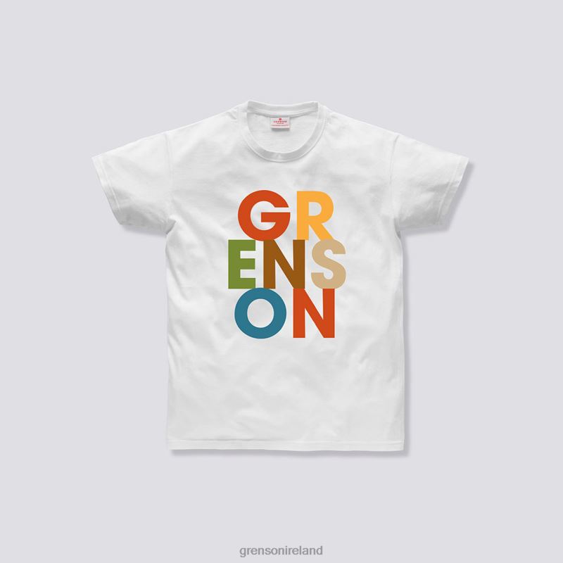 TEXT T-SHIRT Unisex Grenson TLJJ8527 White Clothes
