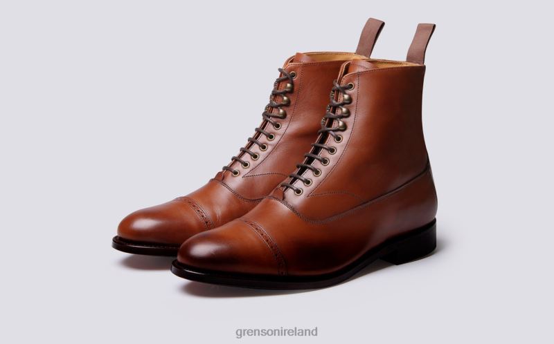BALMORAL Men Grenson TLJJ85 Cognac Boots