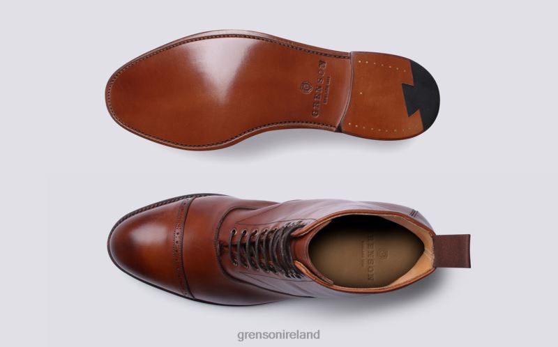 BALMORAL Men Grenson TLJJ85 Cognac Boots