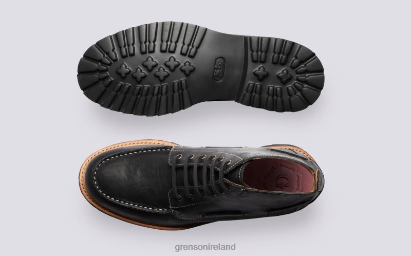 EASTON Men Grenson TLJJ824 Black Boots