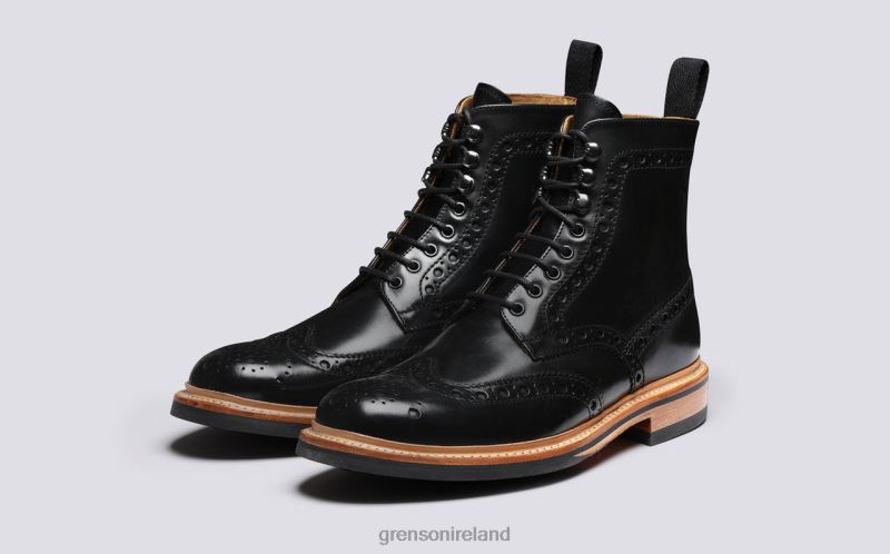 FRED Men Grenson TLJJ816 Black Boots