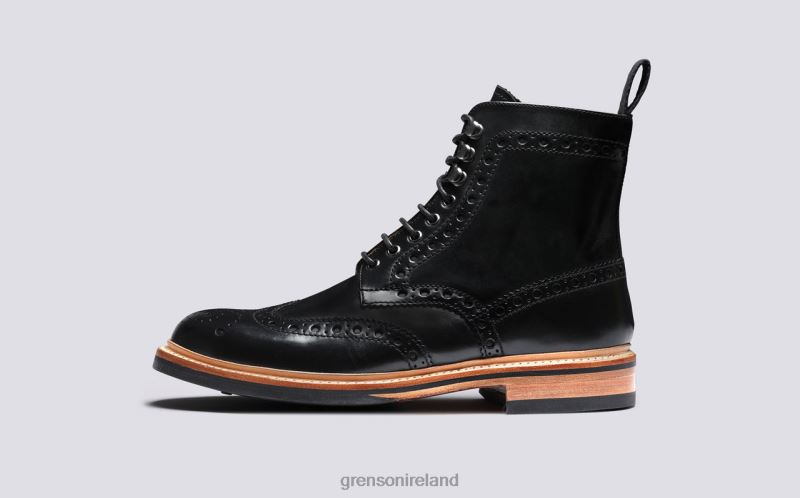 FRED Men Grenson TLJJ816 Black Boots
