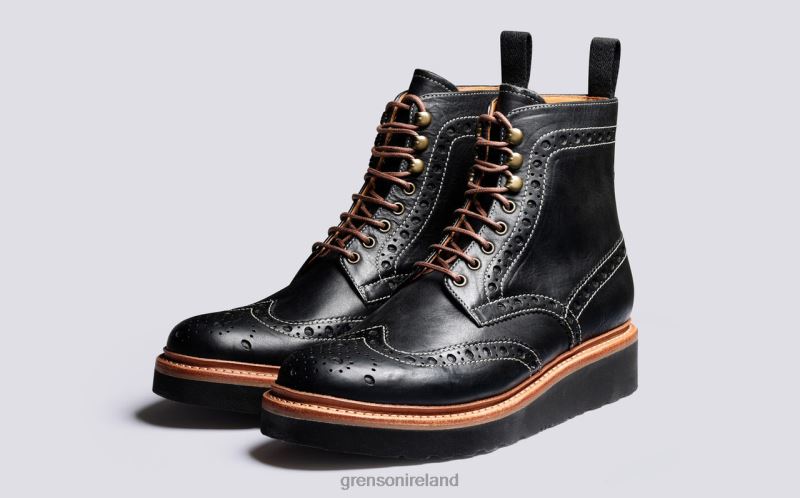 FRED Men Grenson TLJJ830 Black Boots