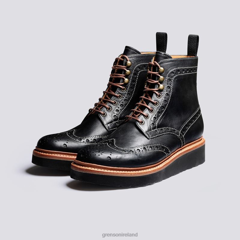 FRED Men Grenson TLJJ830 Black Boots