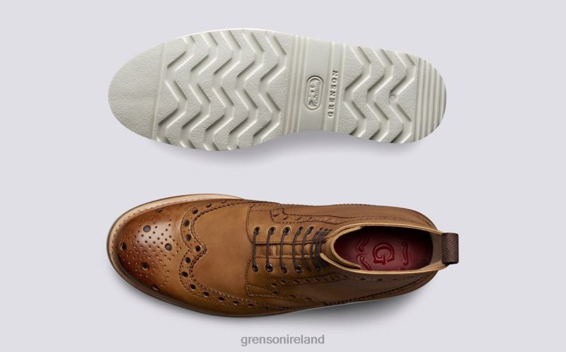 FRED Men Grenson TLJJ87 Tan Boots