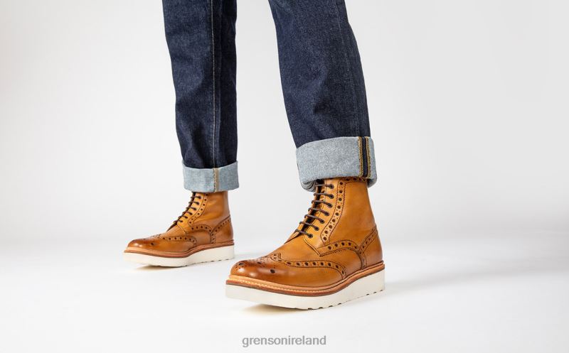 FRED Men Grenson TLJJ87 Tan Boots