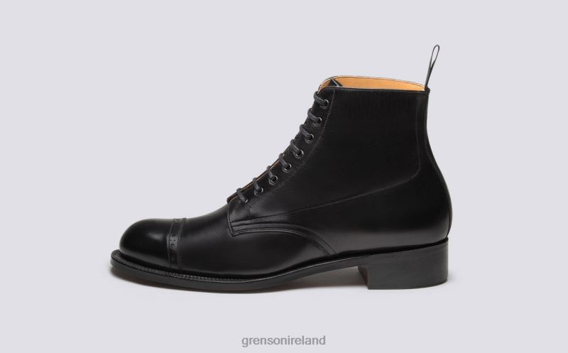 SHOE 1 Men Grenson TLJJ837 Black Boots