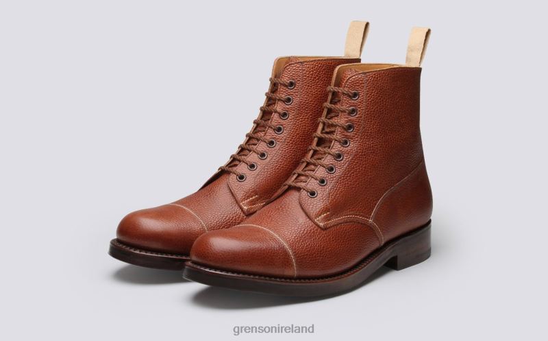 SHOE 3 Men Grenson TLJJ838 Cognac Boots