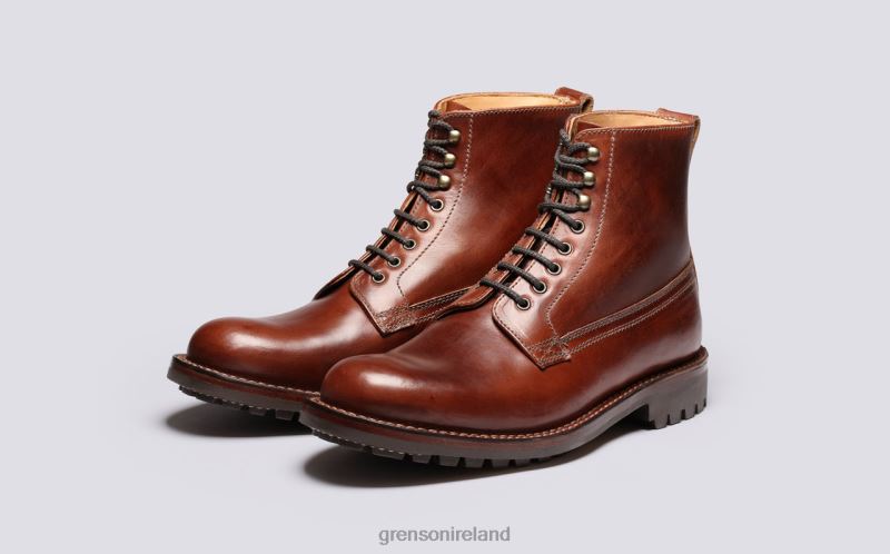 VINCENT Men Grenson TLJJ843 Dark Brown Boots