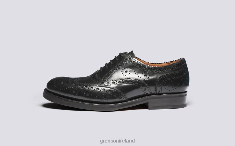 ANDERSON Men Grenson TLJJ8123 Black Brogues Shoes