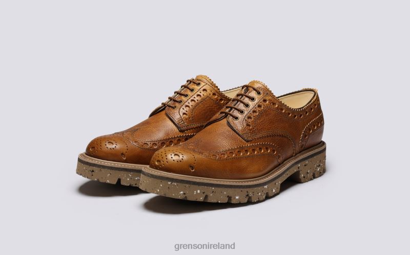 ARCHIE Men Grenson TLJJ8109 Brown Brogues Shoes