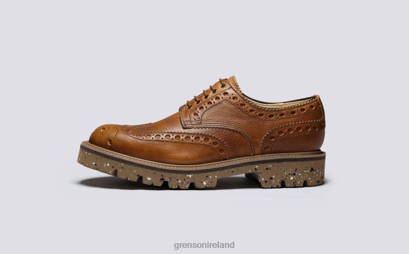 ARCHIE Men Grenson TLJJ8109 Brown Brogues Shoes