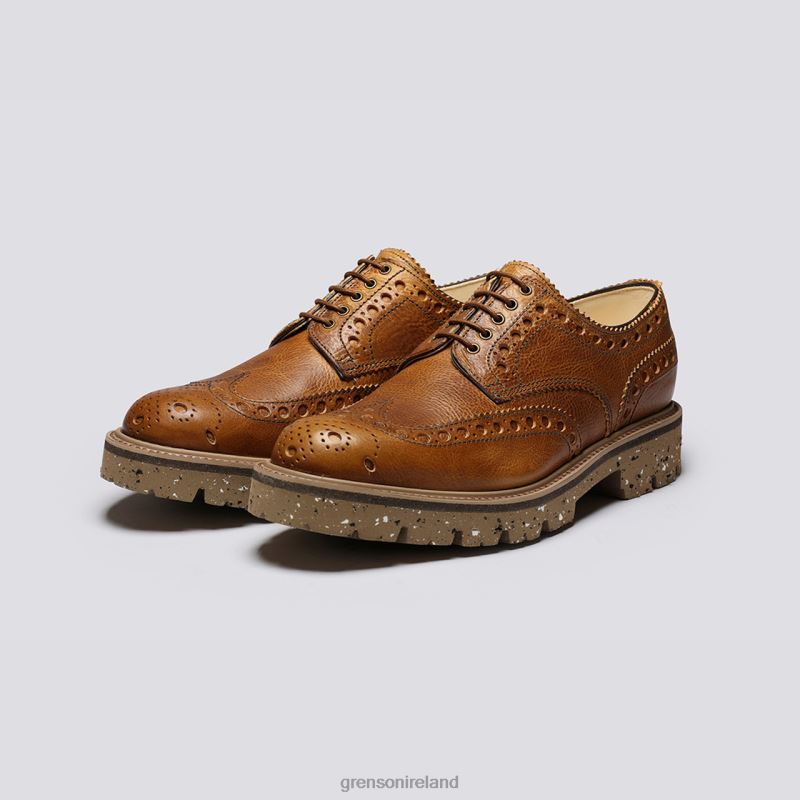 ARCHIE Men Grenson TLJJ8109 Brown Brogues Shoes